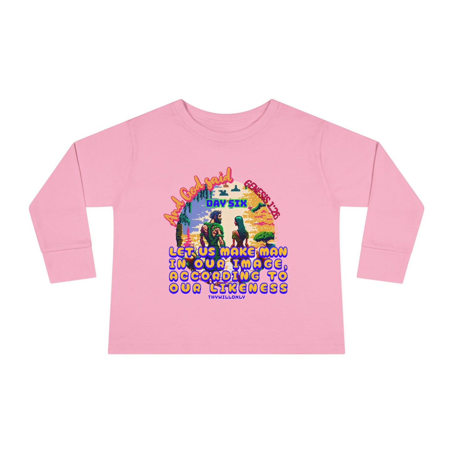 Creation Day 6 Toddler LS Tee: Made in His Image