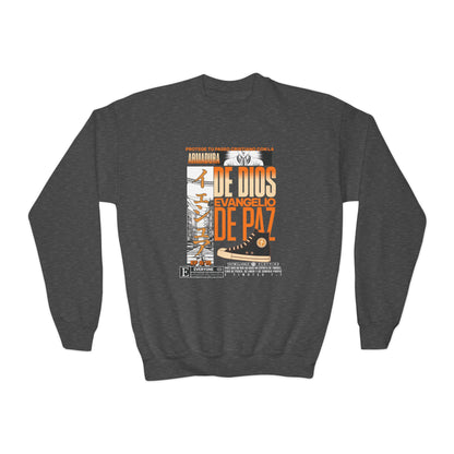 Efesios 6:15 – Sudadera Juvenil: Calzado del Evangelio de la Paz – Armadura de Dios