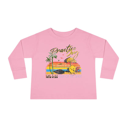 Galatians 5:22 Toddler LS Tee: Joy – Fruit of the Spirit