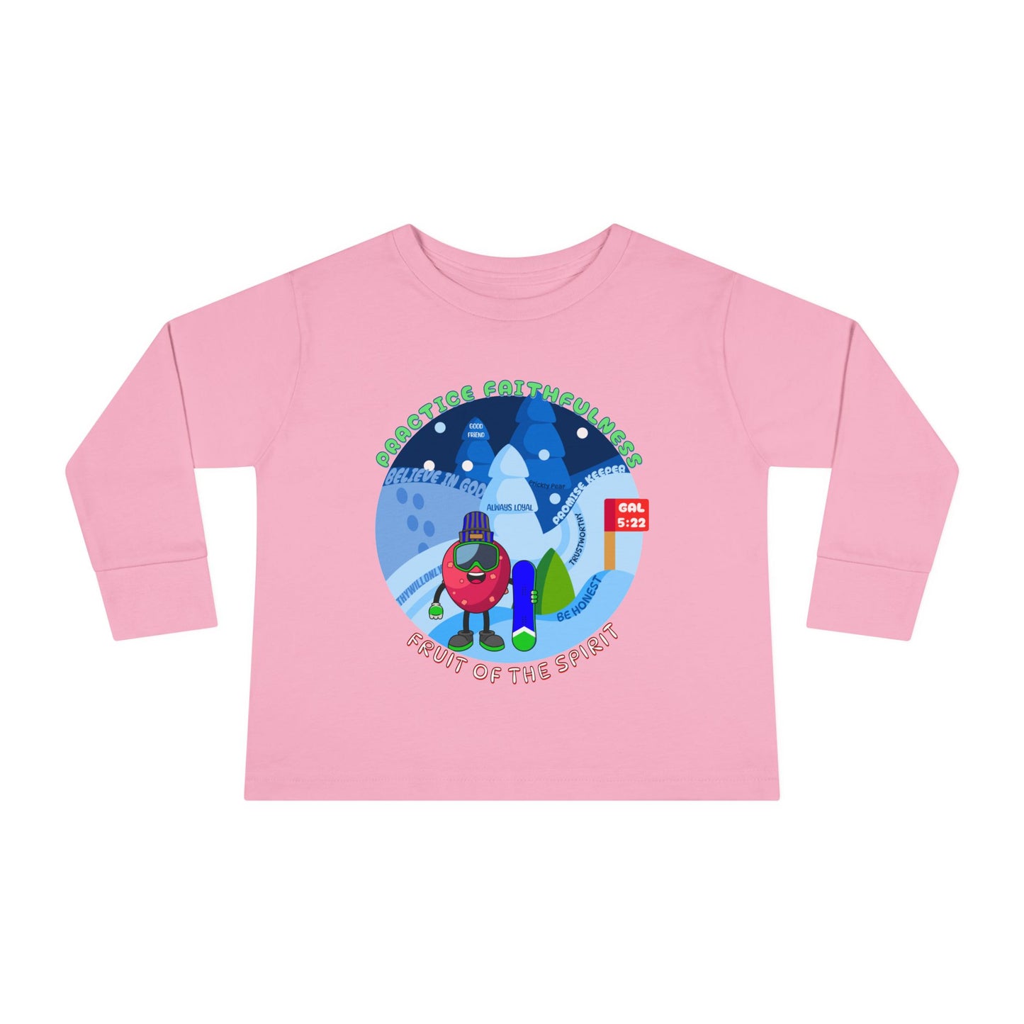 Galatians 5:22 Toddler LS Tee: Faithfulness – Fruit of the Spirit