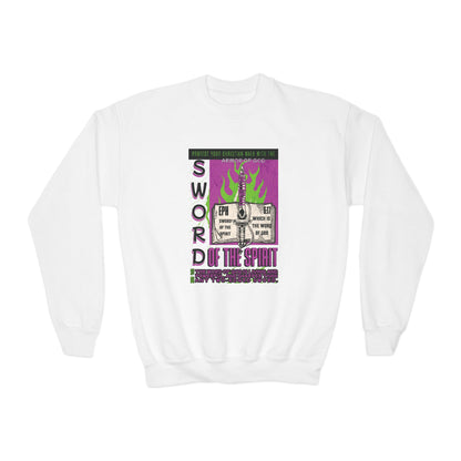 Ephesians 6:17 Youth Crewneck: Sword of the Spirit – Armor of God