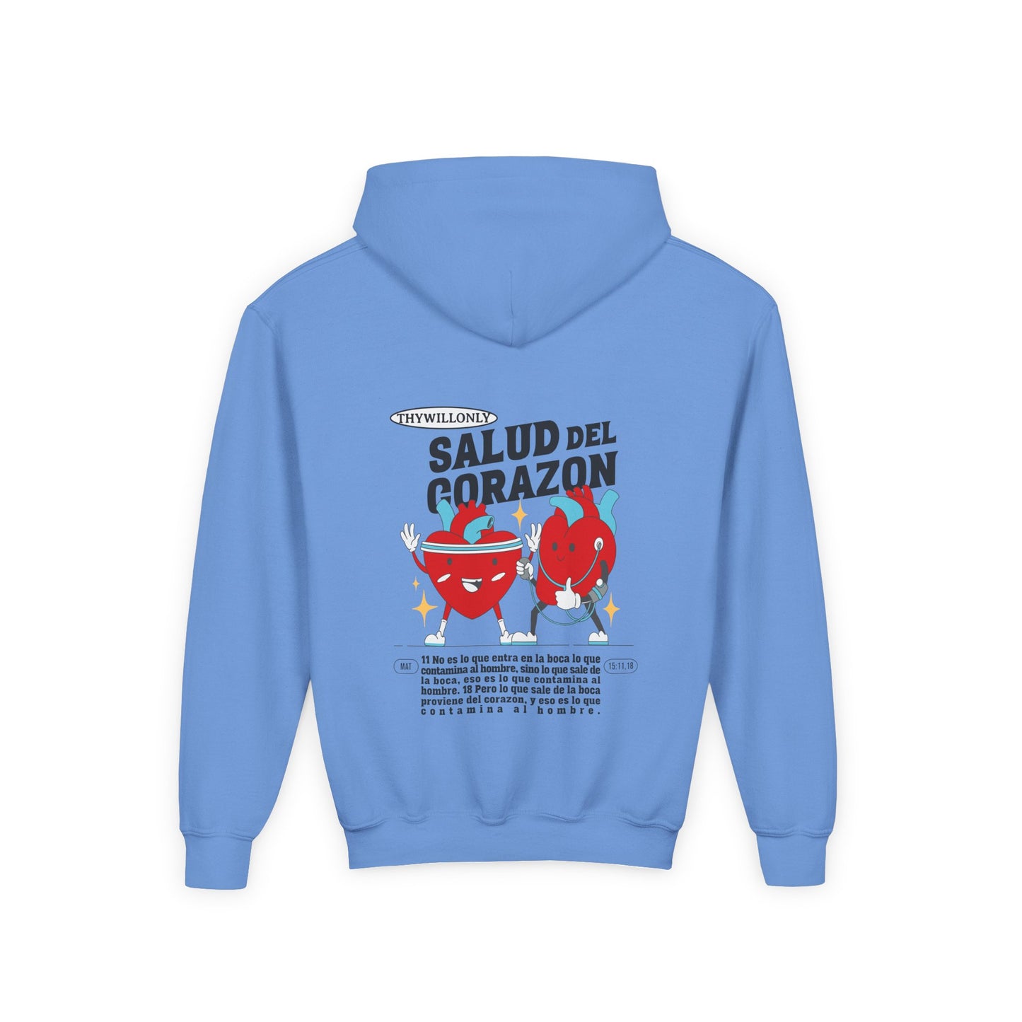 Mateo 15:11,18 - Sudadera para Niños: Las Palabras Reflejan el Corazón