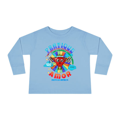 Gálatas 5:22 - Camiseta de Manga Comprida Infantil: Amor – Fruto do Espírito