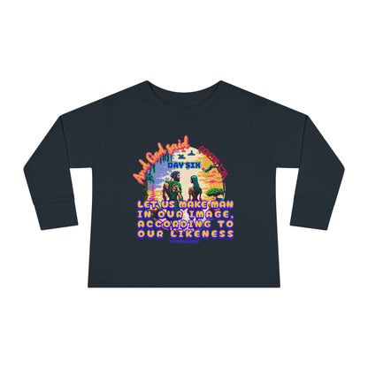 Creation Day 6 Toddler LS Tee: Made in His Image
