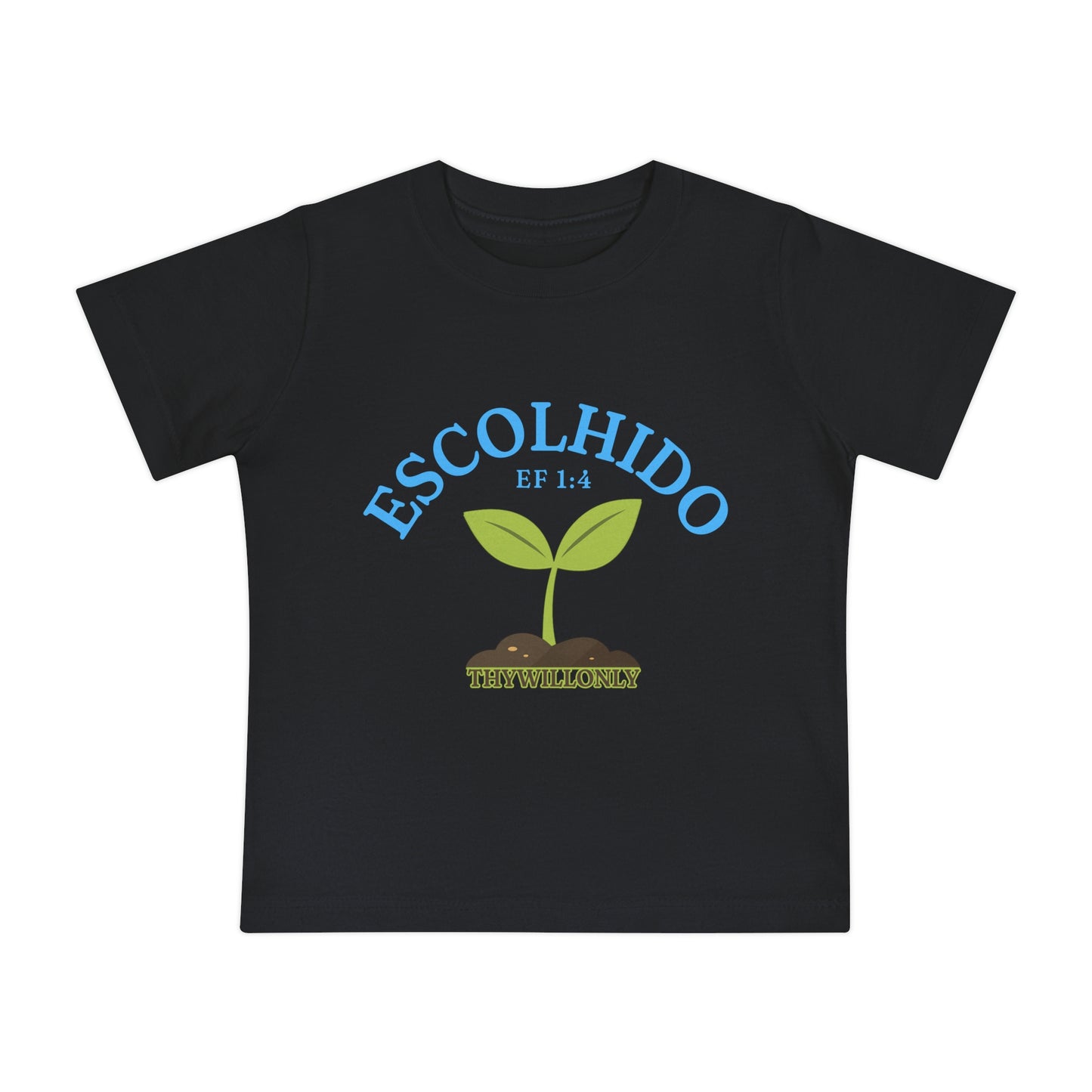 Efésios 1:4 - Camiseta de Bebê Escolhido