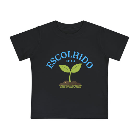 Efésios 1:4 - Camiseta de Bebê Escolhido