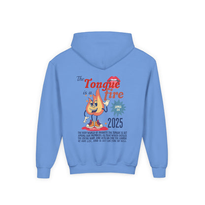 James 3:6 Kids Hoodie: The Tongue Is a Fire