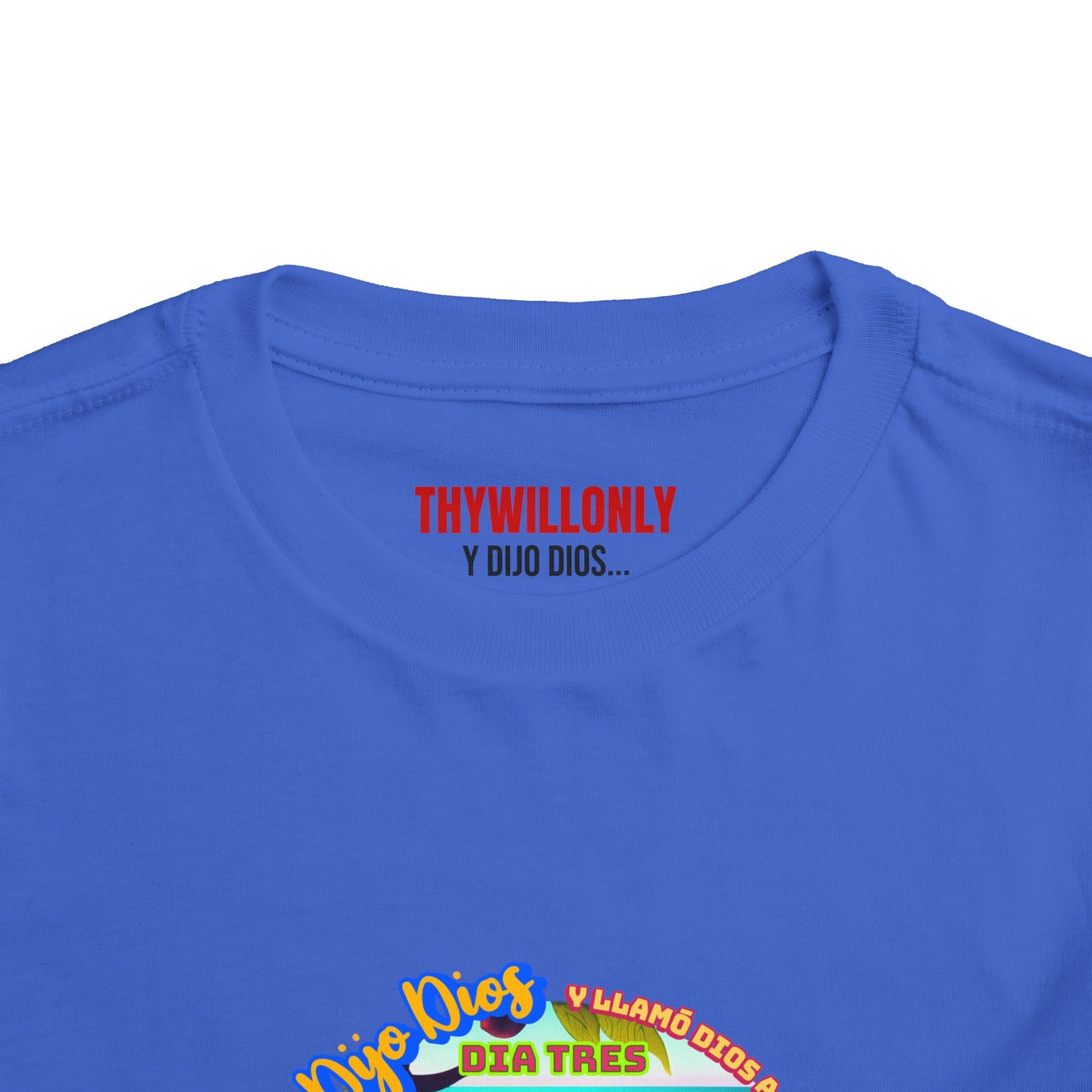 Día 3 de la Creación - Camiseta Infantil: Tierra, Mares y Vida