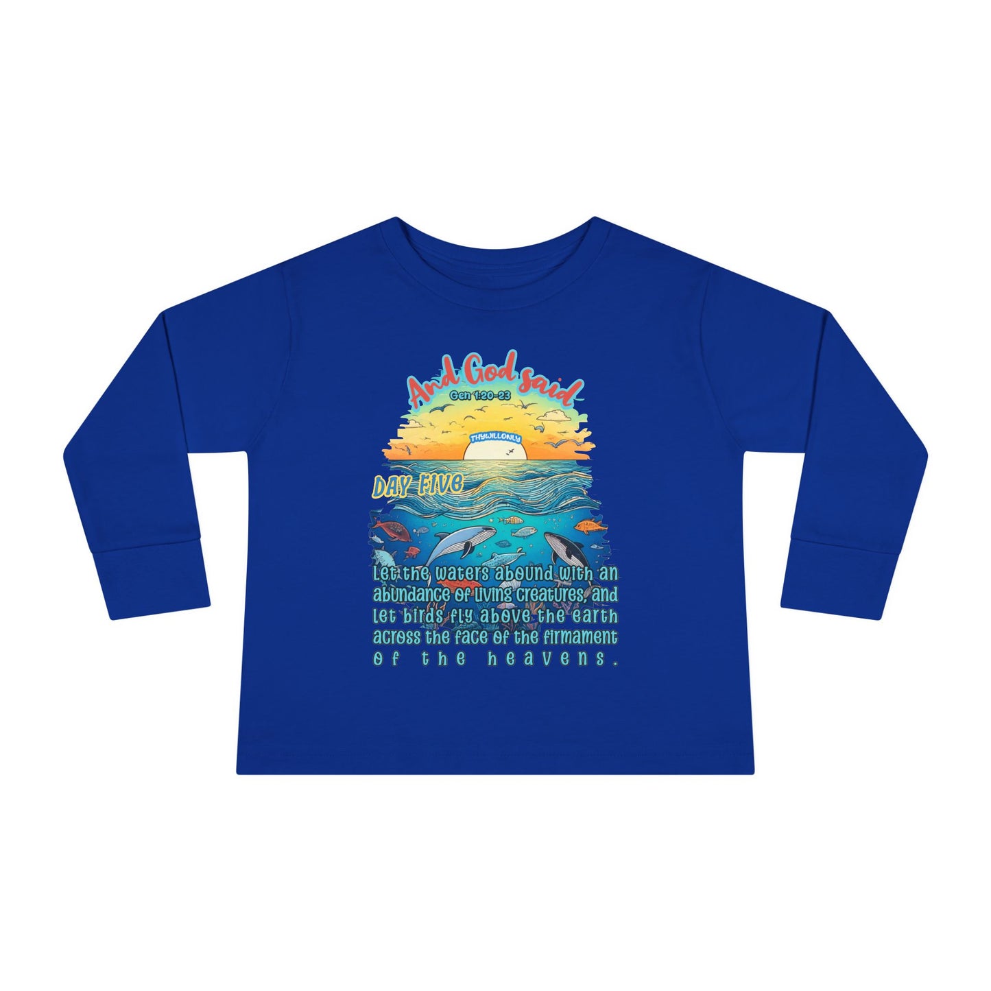 Creation Day 5 Toddler LS Tee: Soar & Splash