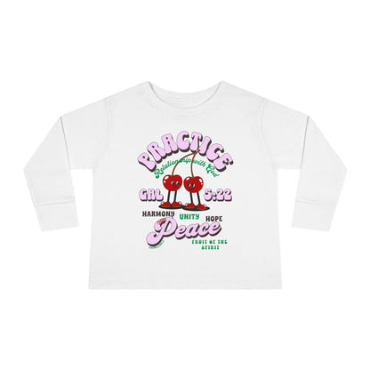 Galatians 5:22 Toddler LS Tee: Peace – Fruit of the Spirit