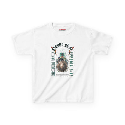 Efesios 6:16 - Camiseta Juvenil: Escudo de la Fe – Armadura de Dios
