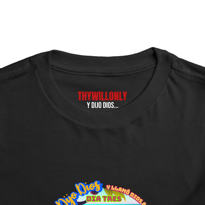 Día 3 de la Creación - Camiseta Infantil: Tierra, Mares y Vida