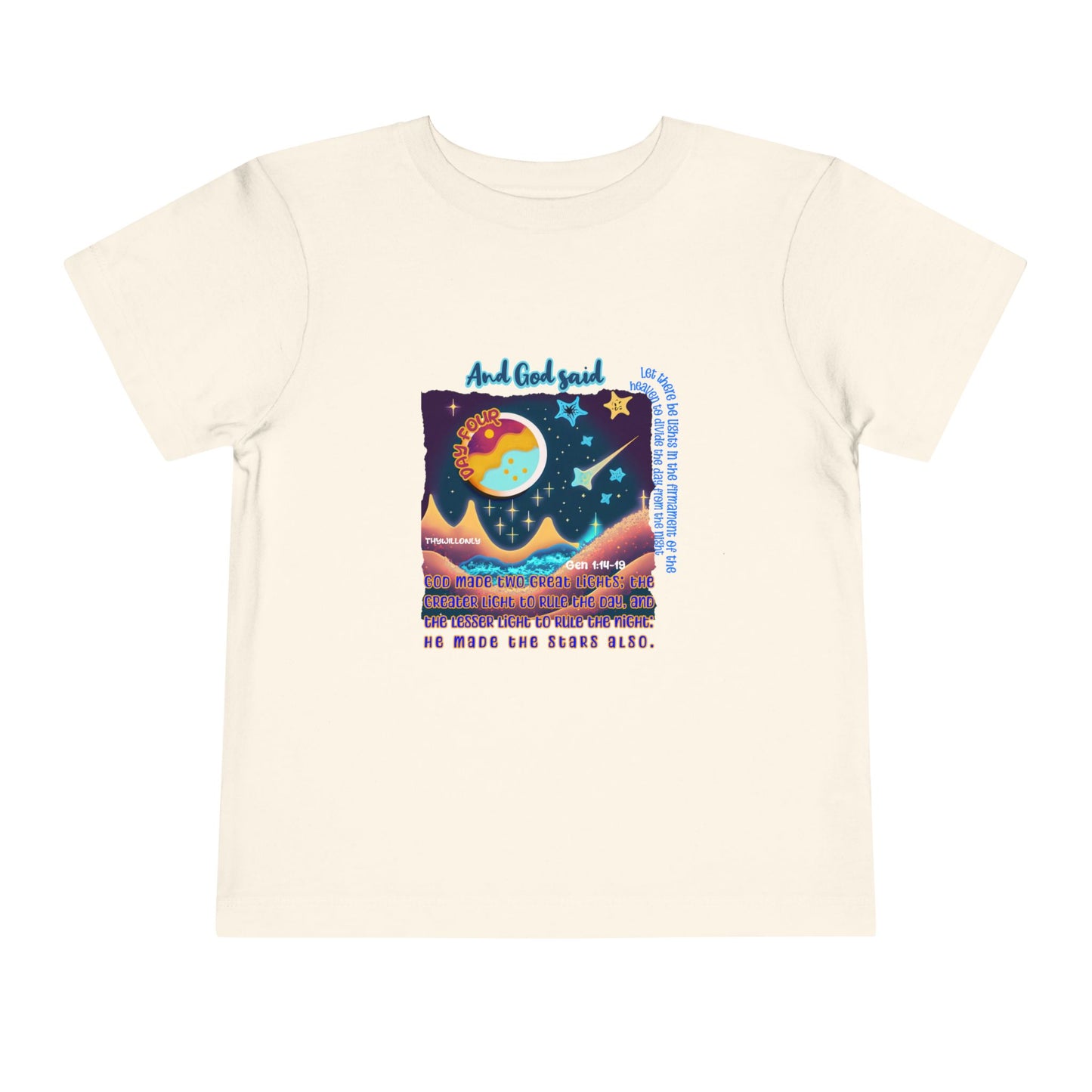 Creation Day 4 Toddler Tee: Lights in the Heavens