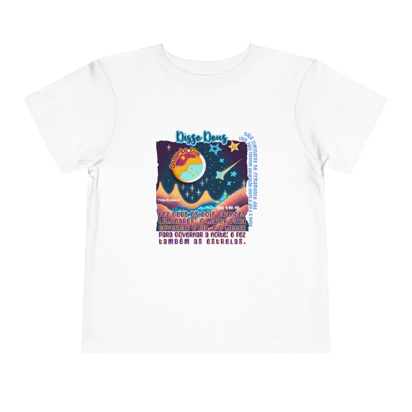 Camiseta Infantil – Dia 4 da Criação: Luzes nos Céus