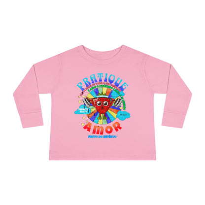 Gálatas 5:22 - Camiseta de Manga Comprida Infantil: Amor – Fruto do Espírito