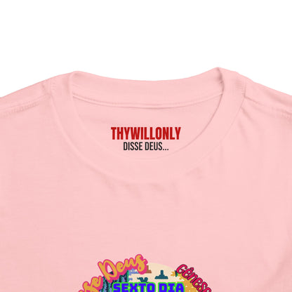 Camiseta Infantil – Dia 6 da Criação: Feitos à Sua Imagem