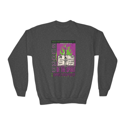 Ephesians 6:17 Youth Crewneck: Sword of the Spirit – Armor of God