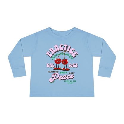 Galatians 5:22 Toddler LS Tee: Peace – Fruit of the Spirit