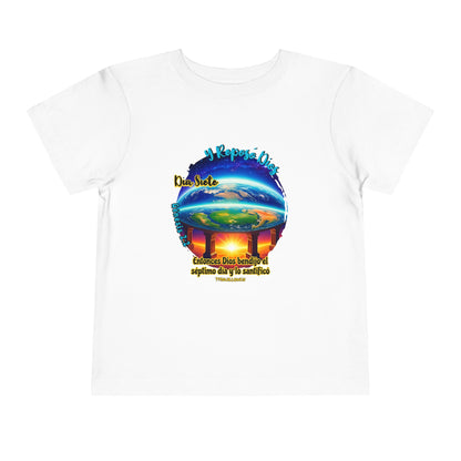 Día 7 de la Creación - Camiseta Infantil: Dios Descansó