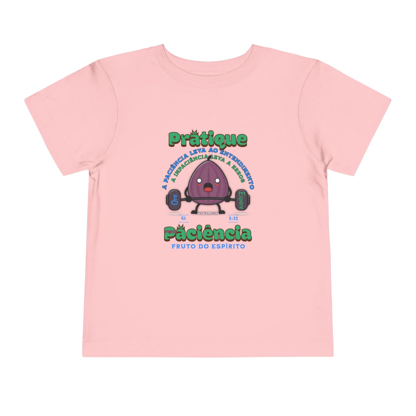 Camiseta Infantil Gálatas 5:22 – Paciência: Fruto do Espírito