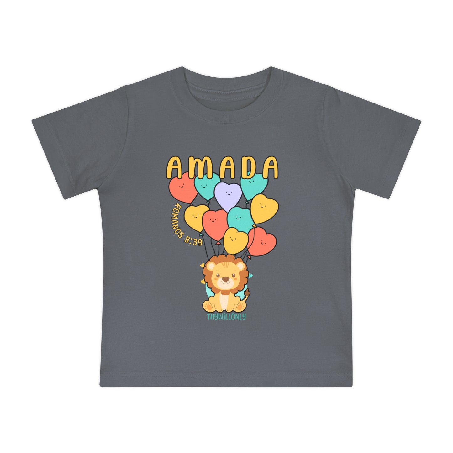 Romanos 8:38 - Camiseta de Bebê Amada