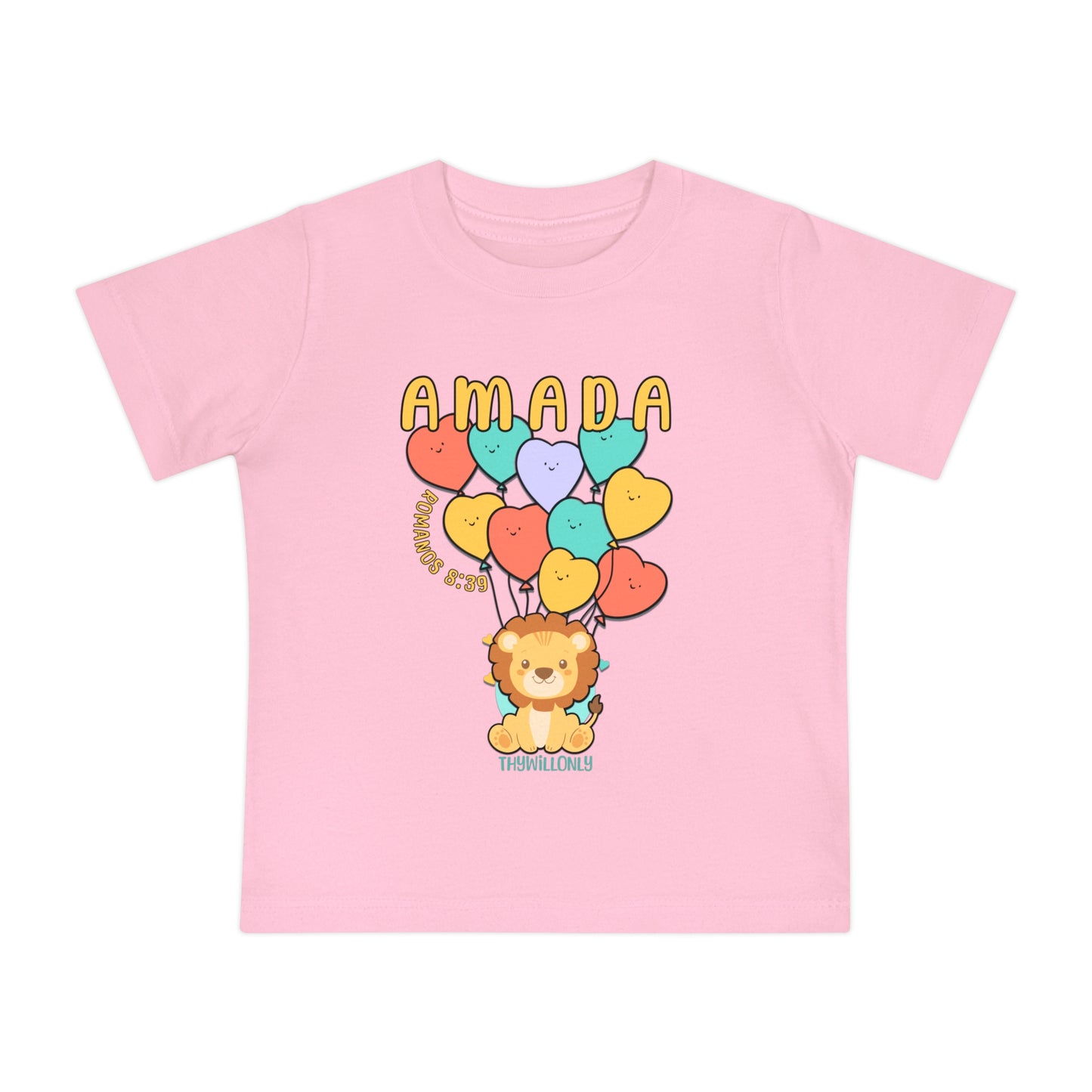 Romanos 8:38 - Camiseta de Bebê Amada