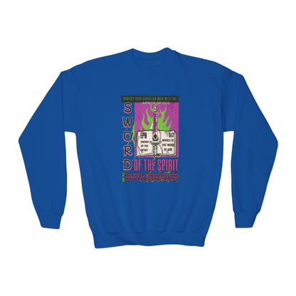 Ephesians 6:17 Youth Crewneck: Sword of the Spirit – Armor of God