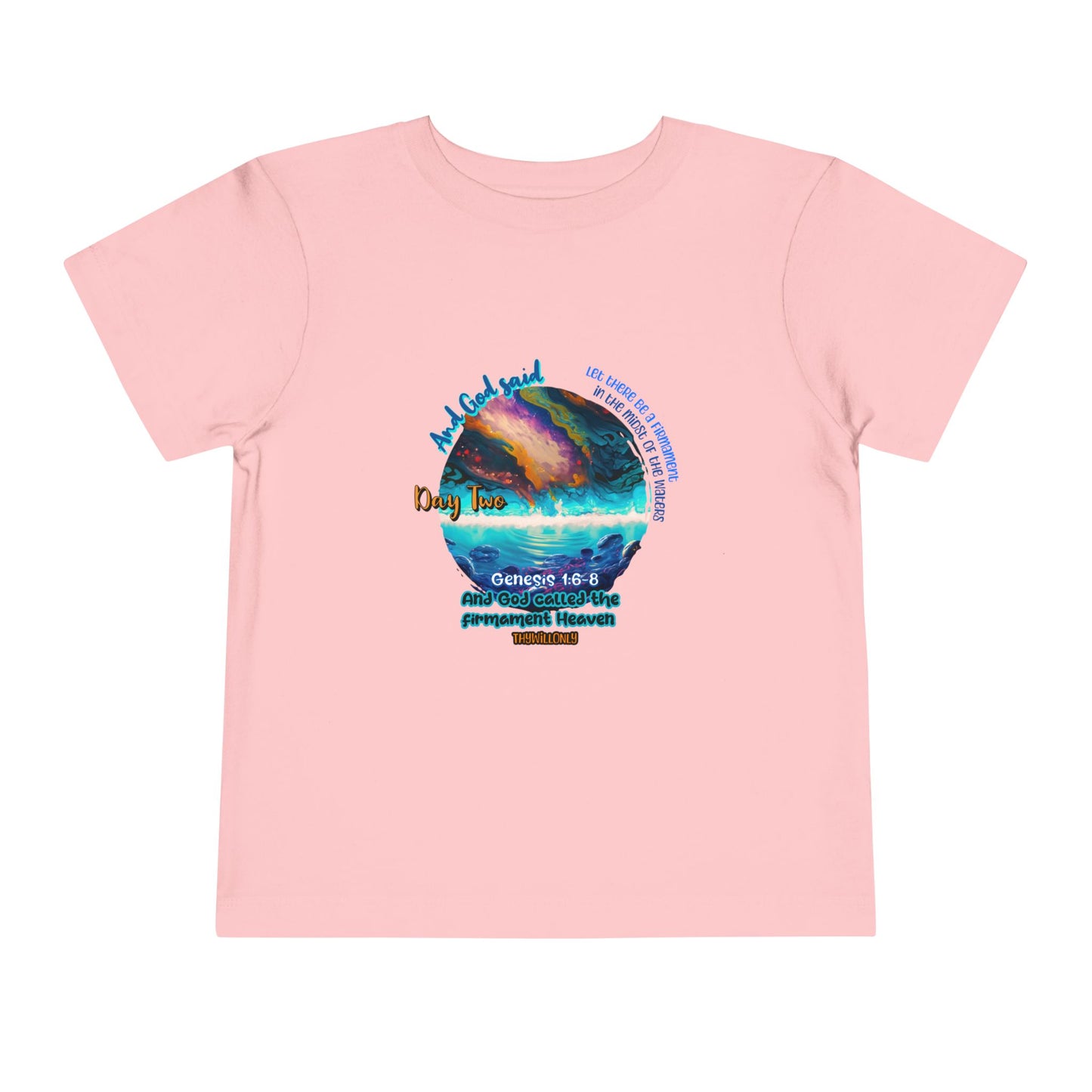Creation Day 2 Toddler Tee: Sky Above, Waters Below