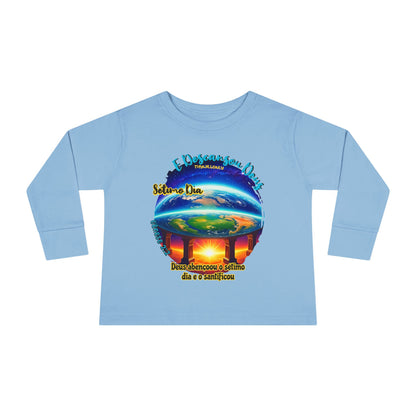 Camiseta Infantil de Manga Longa – Dia 7 da Criação: Deus Descansou