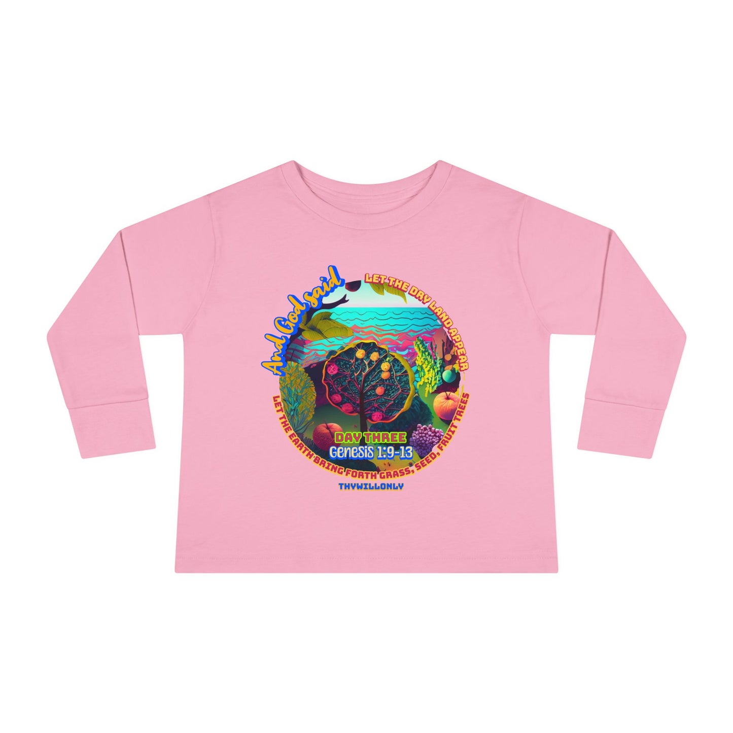 Creation Day 3 Toddler LS Tee: Land, Seas & Life
