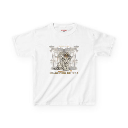 Gênesis 49:9–10 - Camiseta Juvenil: Leãozinho de Judá