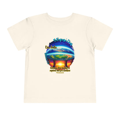 Día 7 de la Creación - Camiseta Infantil: Dios Descansó