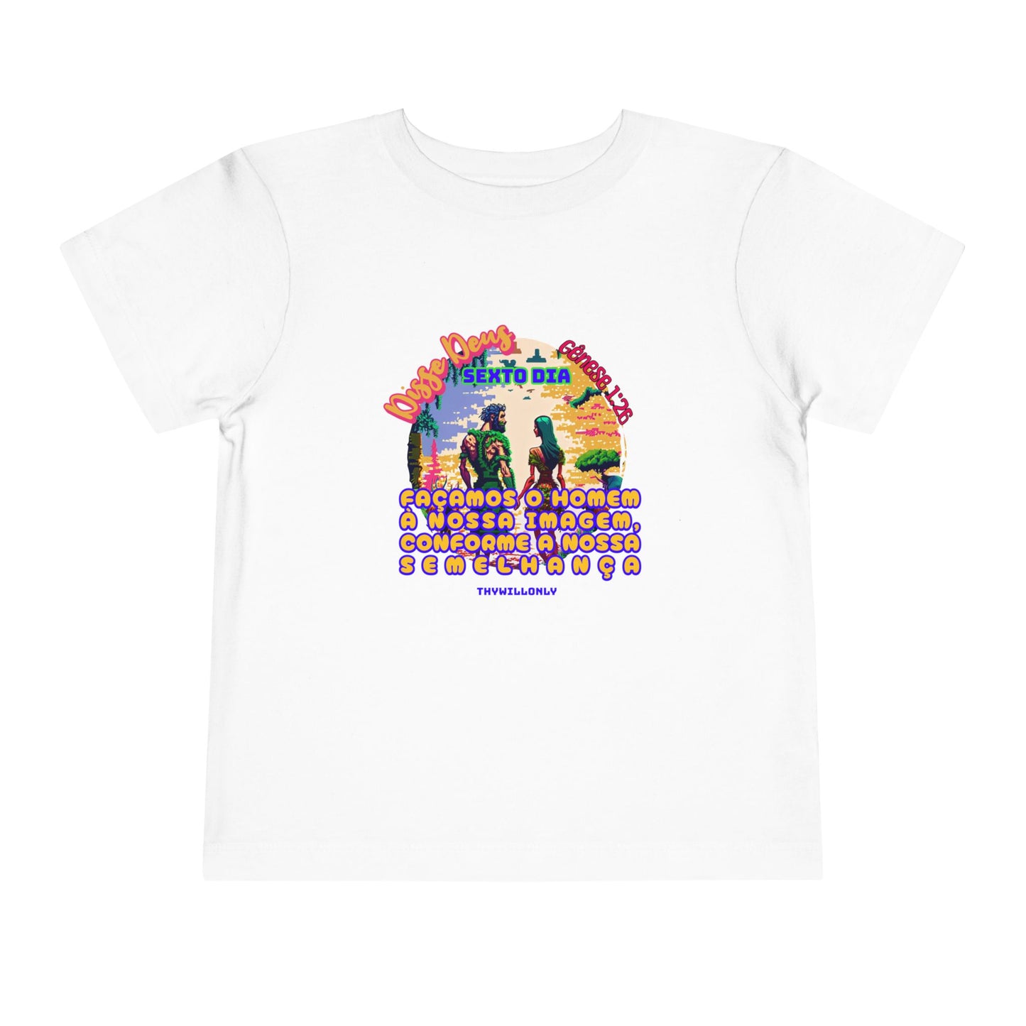 Camiseta Infantil – Dia 6 da Criação: Feitos à Sua Imagem