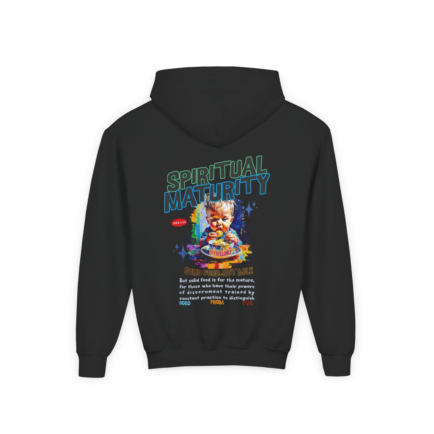 Hebrews 5:14 Kids Hoodie: Spiritual Maturity