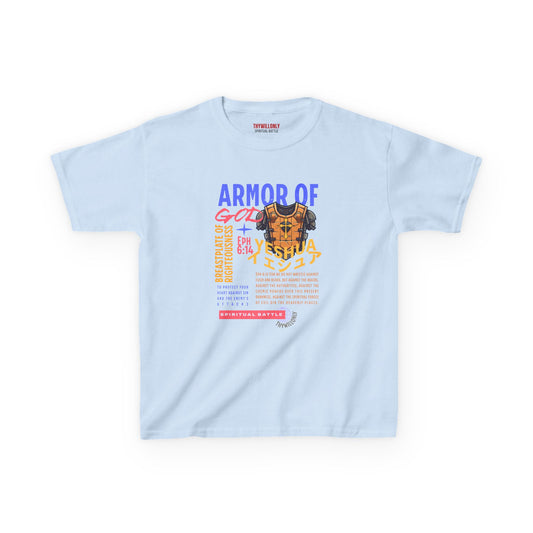 Ephesians 6:14 Youth T-Shirt: Breastplate of Righteousness – Armor of God