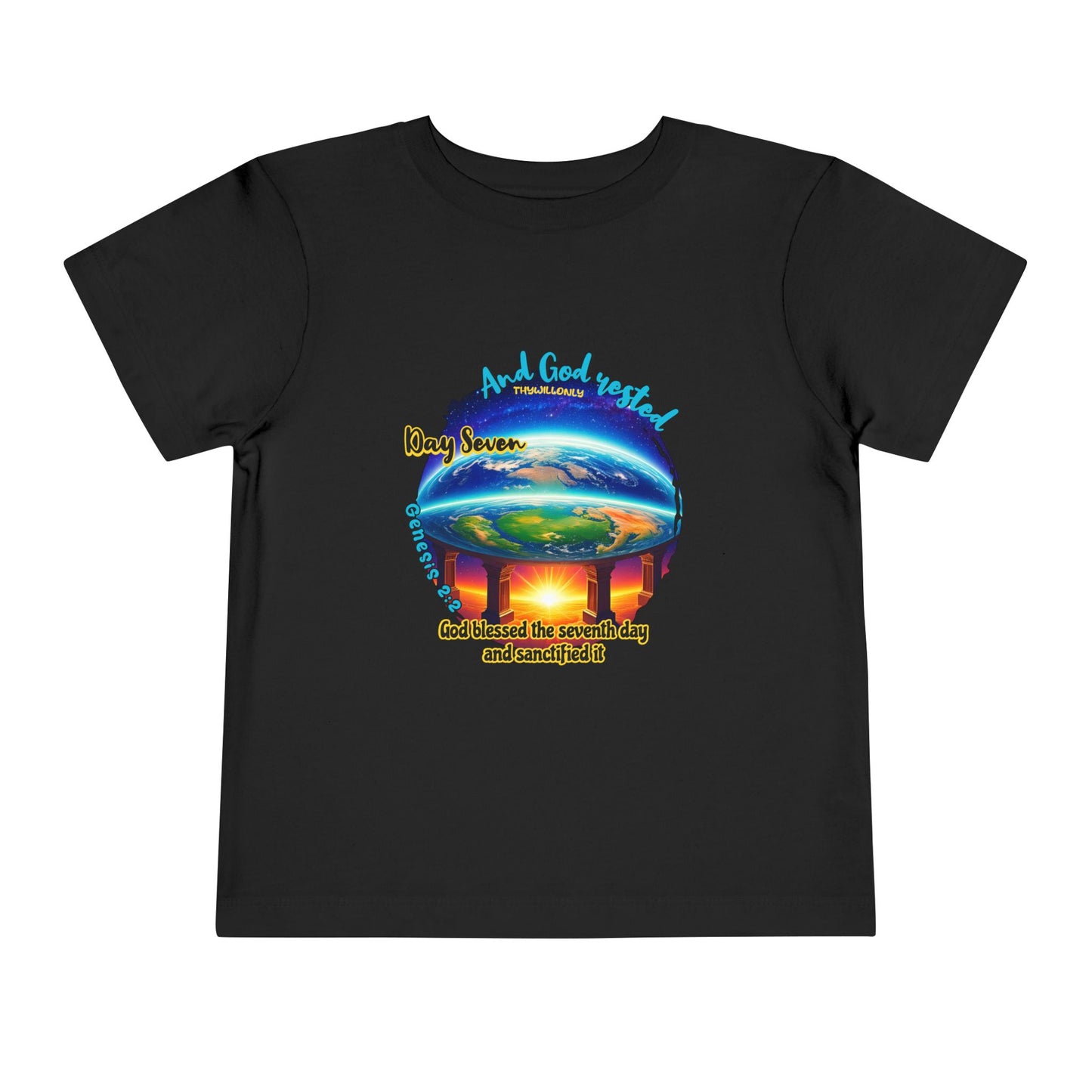 Creation Day 7 Toddler Tee – God Rested