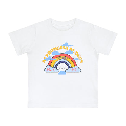 Gênesis 9:11–17 - Camiseta de Bebê A Promessa de Deus