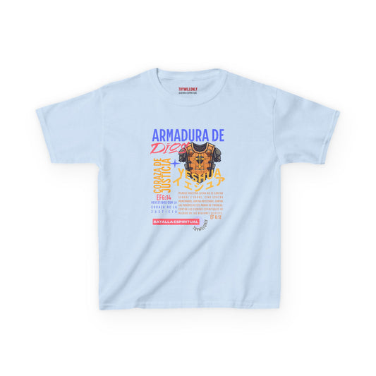 Efesios 6:14 - Camiseta Juvenil: Coraza de Justicia – Armadura de Dios