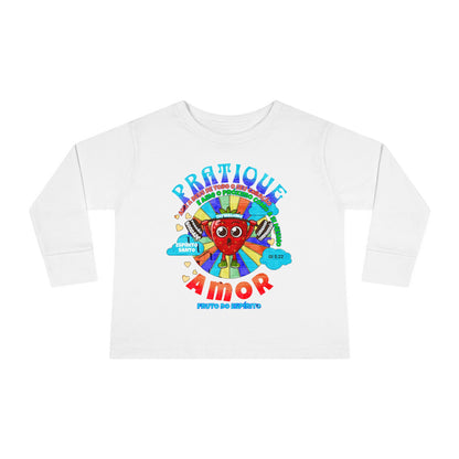 Gálatas 5:22 - Camiseta de Manga Comprida Infantil: Amor – Fruto do Espírito