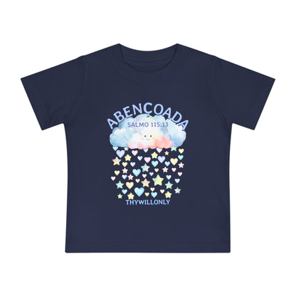 Salmo 115:13 - Camiseta de Bebê Abençoada