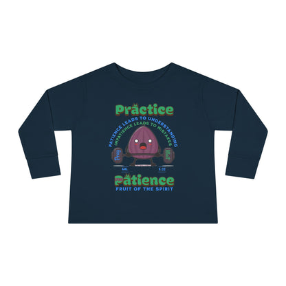 Galatians 5:22 Toddler LS Tee: Patience – Fruit of the Spirit