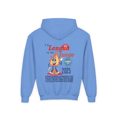 Santiago 3:6 - Sudadera Jovenes: La Lengua es un Fuego