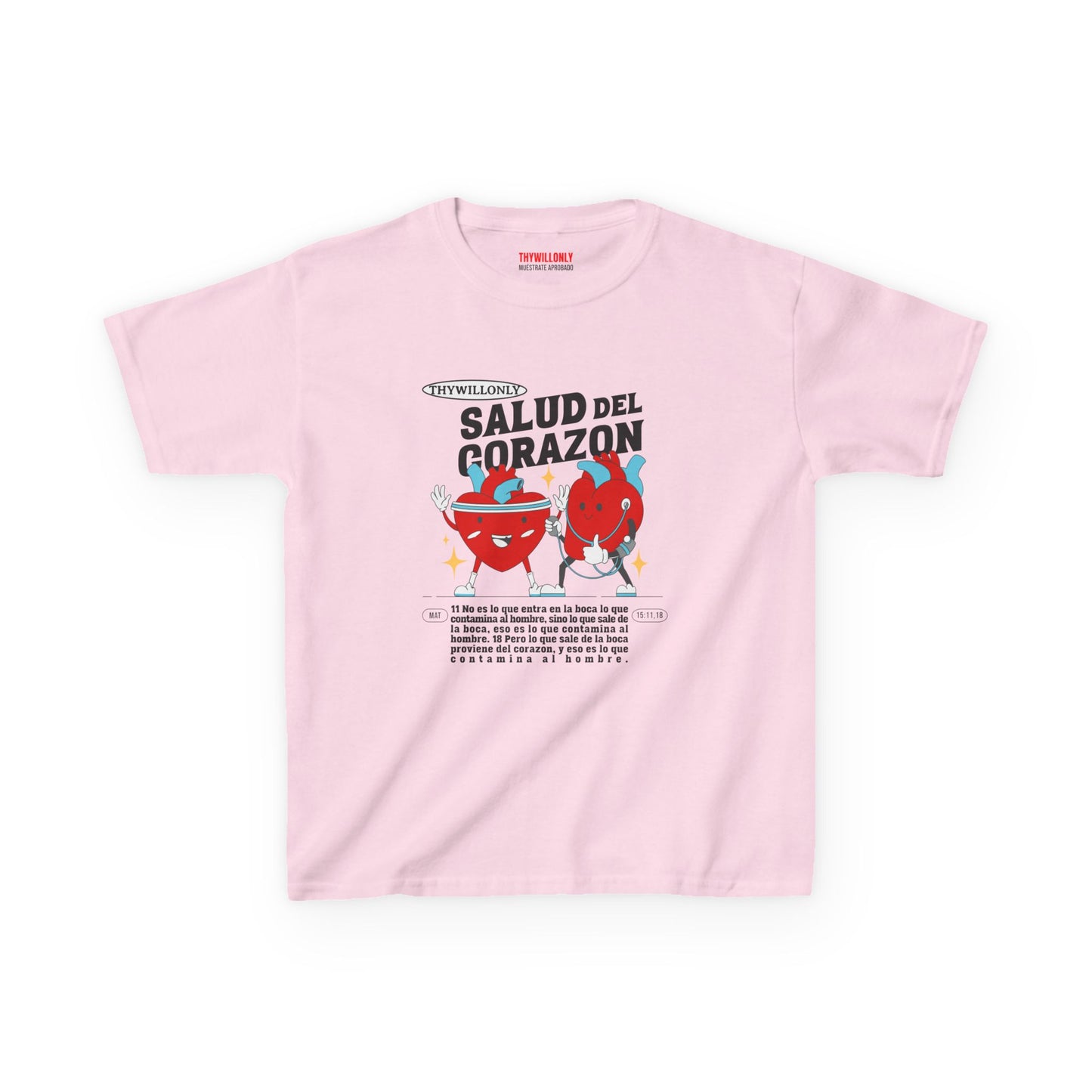 Mateo 15:11,18 Camiseta para Niños: Las Palabras Reflejan el Corazón