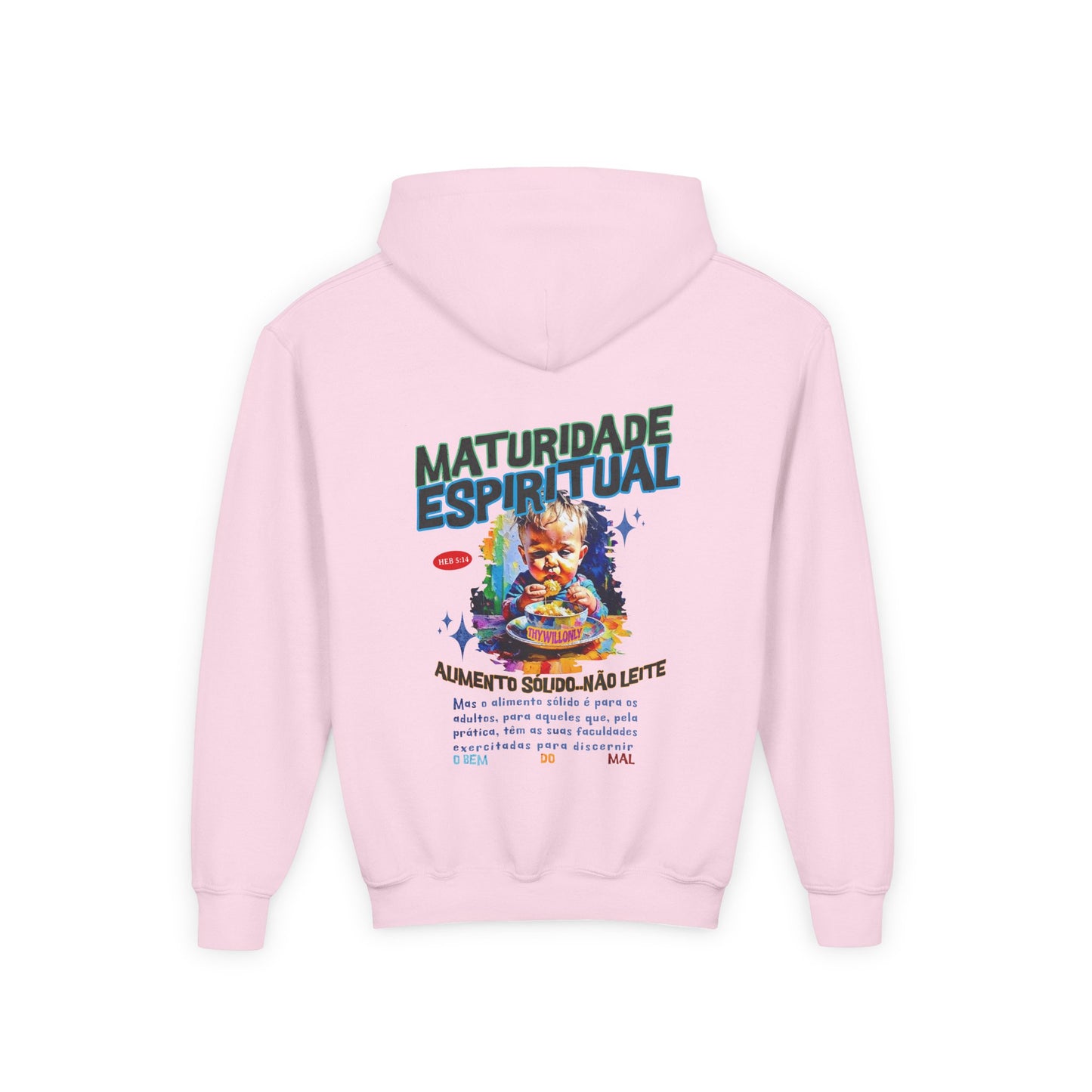 Camiseta Infantil Hebreus 5:14 – Maturidade Espiritual