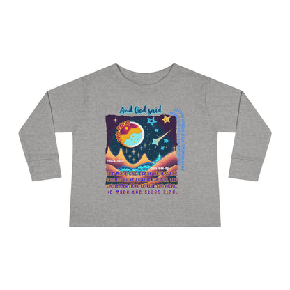 Creation Day 4 Toddler LS Tee: Lights in the Heavens