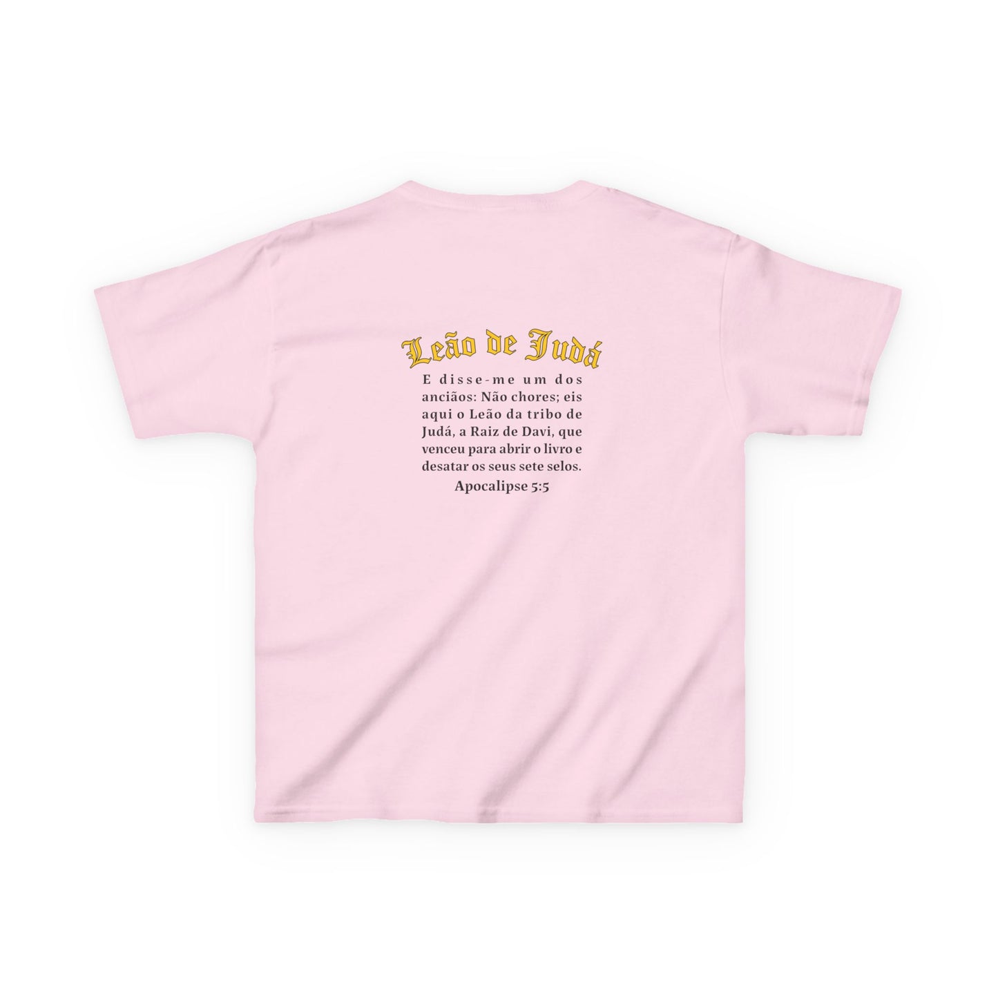 Apocalipse 5:5 - Camiseta Jovens : O Orgulho do Leão de Judá