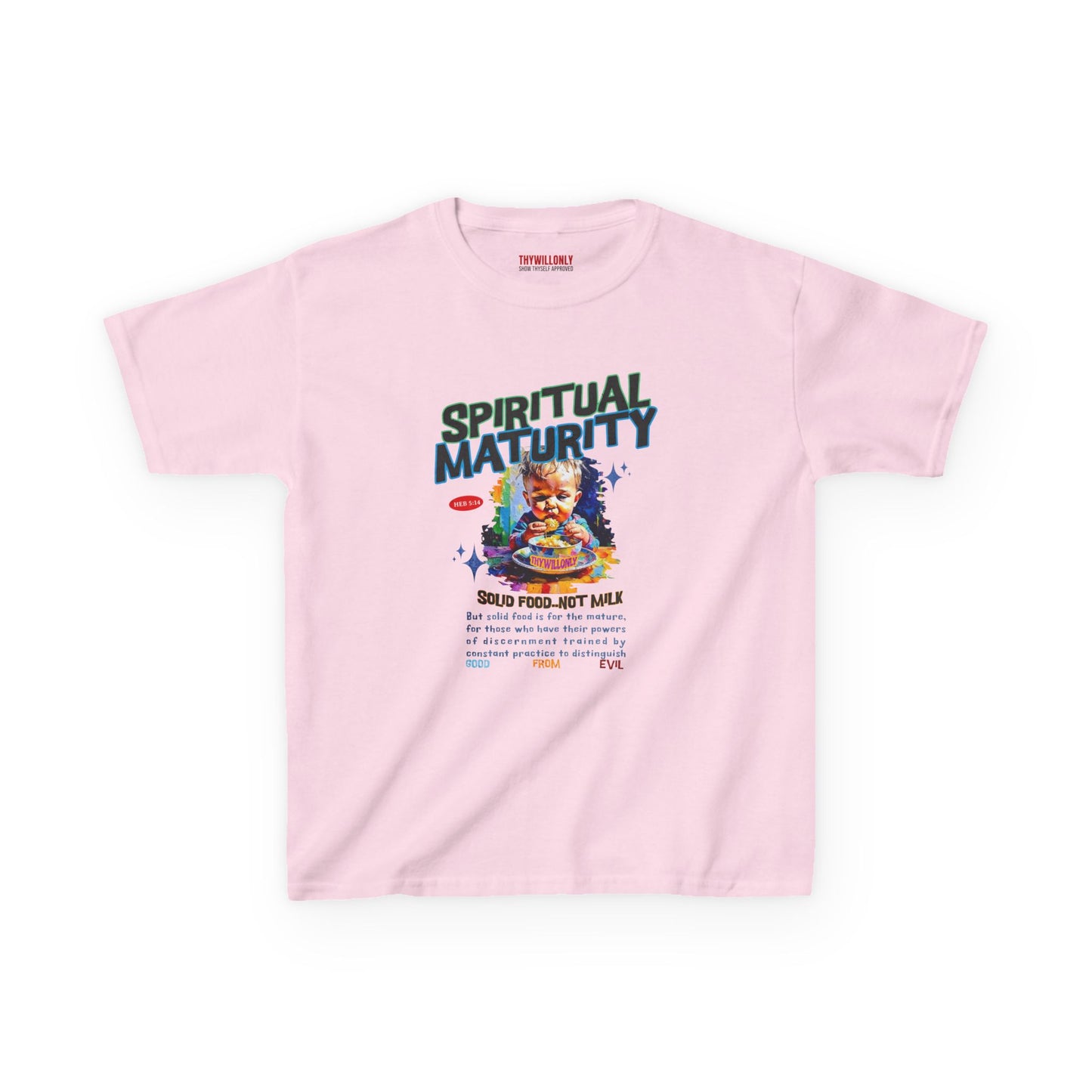 Hebrews 5:14 Kids T-Shirt: Spiritual Maturity