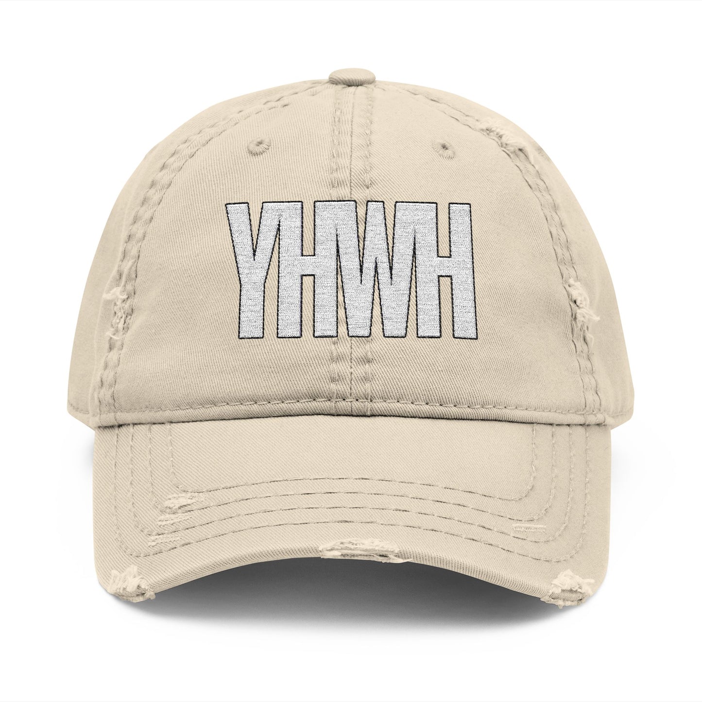 YHWH Distressed Cap - White Letter Edition