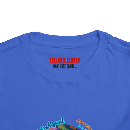 Creation Day 2 Toddler Tee: Sky Above, Waters Below