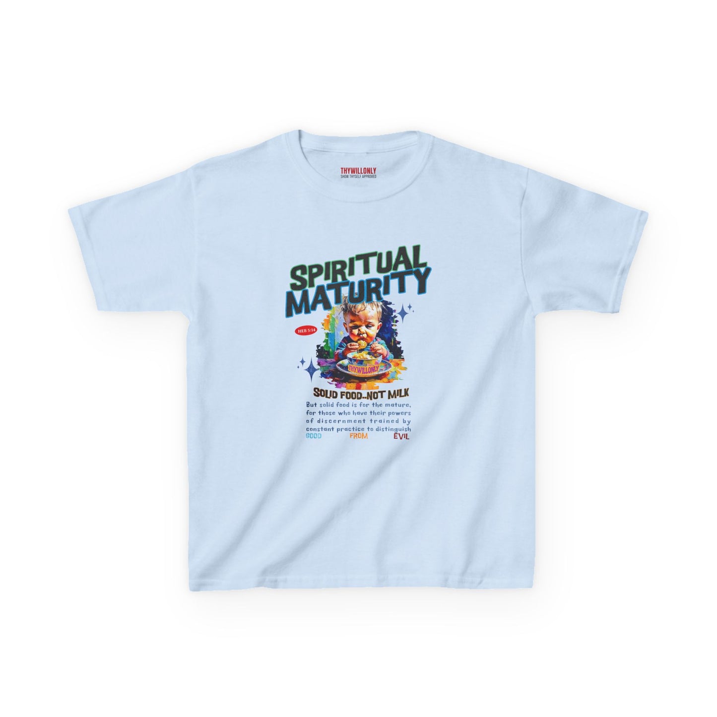Hebrews 5:14 Kids T-Shirt: Spiritual Maturity